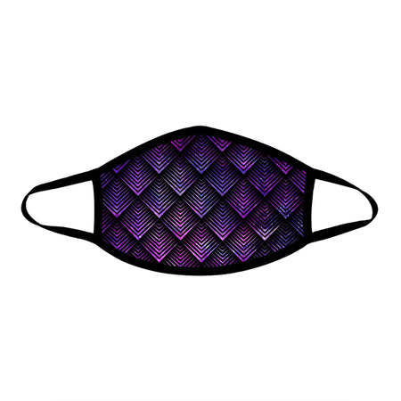 Noctum X Truth - Galactic Dragon Scale Purple Cloth Face Mask
