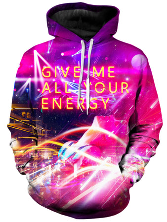 On Cue Apparel - Give Me All Your Energy Unisex Hoodie