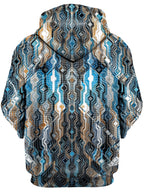 Fractional Data Unisex Zip-Up Hoodie Glass Prism Studios Epic Hoodie