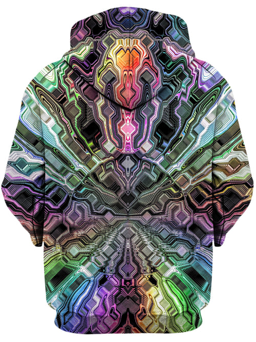 Holographic Storm Unisex Zip-Up Hoodie Glass Prism Studios Epic Hoodie