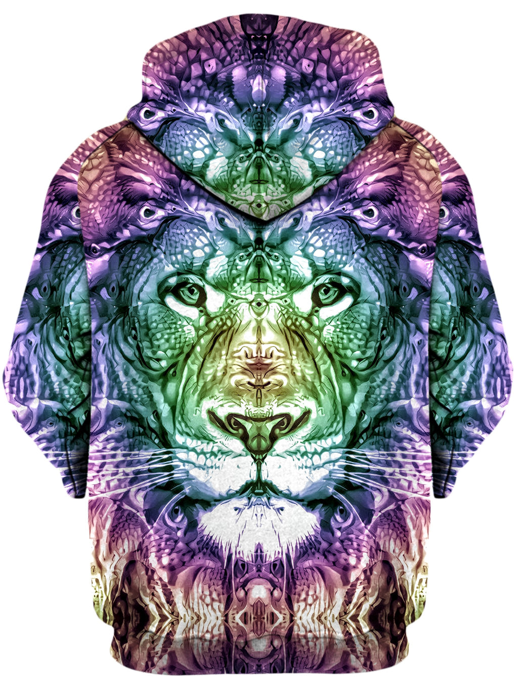 Spirit of the Lion Unisex Zip-Up Hoodie Glass Prism Studios Epic Hoodie