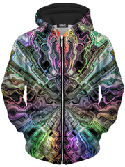 Holographic Storm Unisex Zip-Up Hoodie