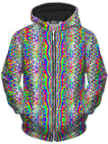 Psy Trip Unisex Zip-Up Hoodie Glass Prism Studios Epic Hoodie