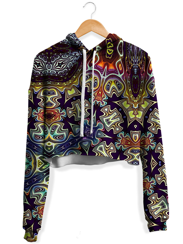 Glass Prism Studios - Jesters Garb Fleece Crop Hoodie