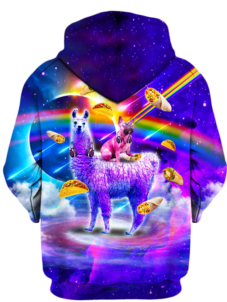 Llama and French Bulldog Hoodie, On Cue Apparel, T6 - Epic Hoodie