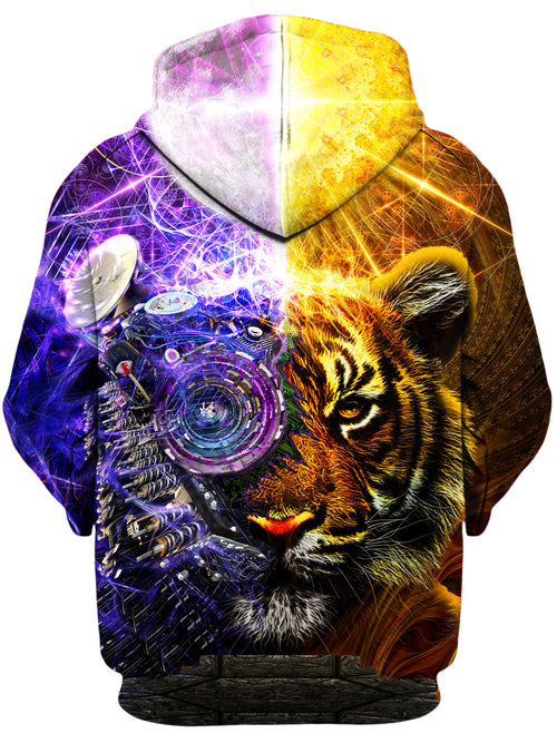 Bionic Tiger Unisex Zip-Up Hoodie Lucid Eye Studios Epic Hoodie