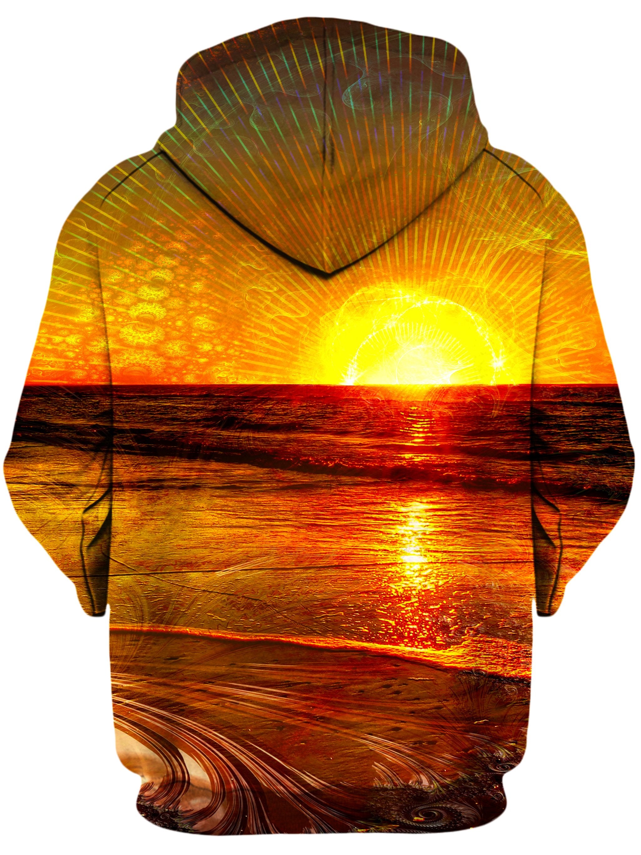 Fractal Sunset Unisex Hoodie, Lucid Eye Studios, T6 - Epic Hoodie