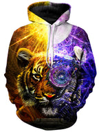 Bionic Tiger Unisex Hoodie Lucid Eye Studios Epic Hoodie