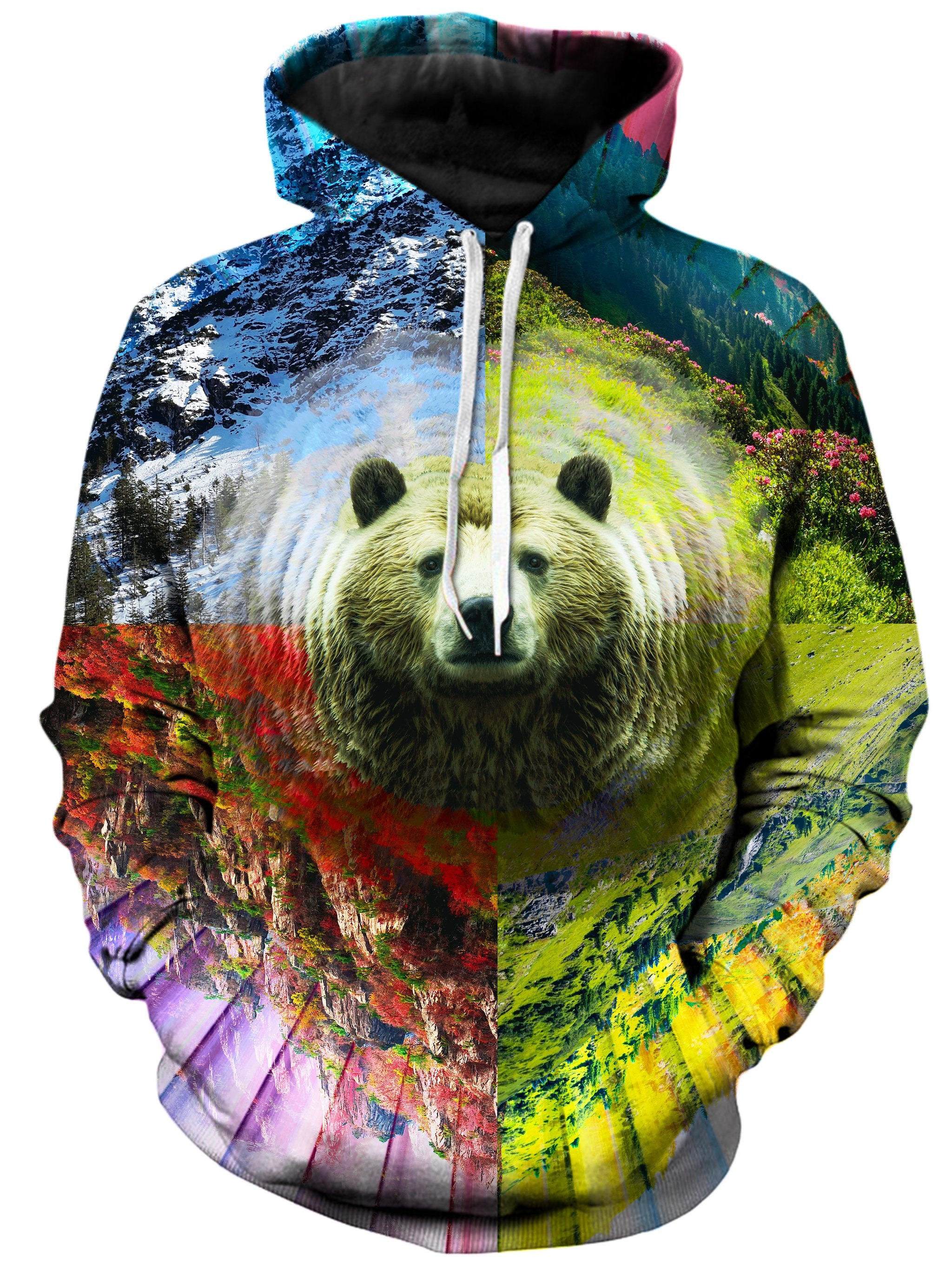 PLUR Bear Unisex Hoodie Lucid Eye Studios Epic Hoodie
