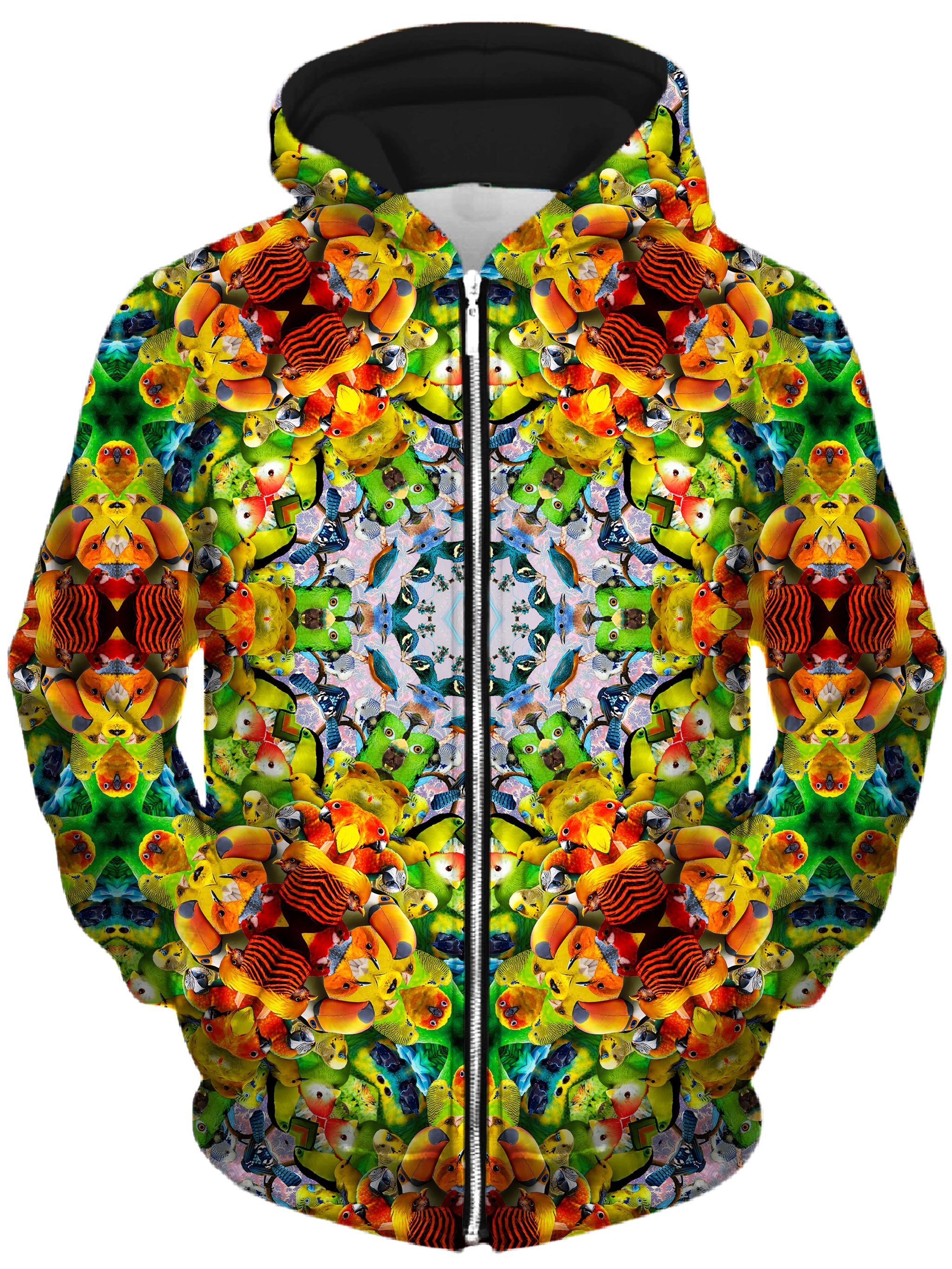 Bird Kalied Unisex Zip-Up Hoodie, Lucid Eye Studios, T6 - Epic Hoodie