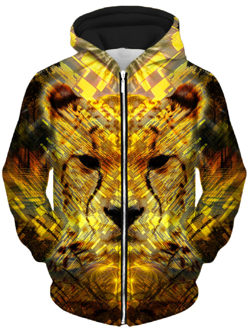 Cheetah Unisex Zip-Up Hoodie Lucid Eye Studios Epic Hoodie