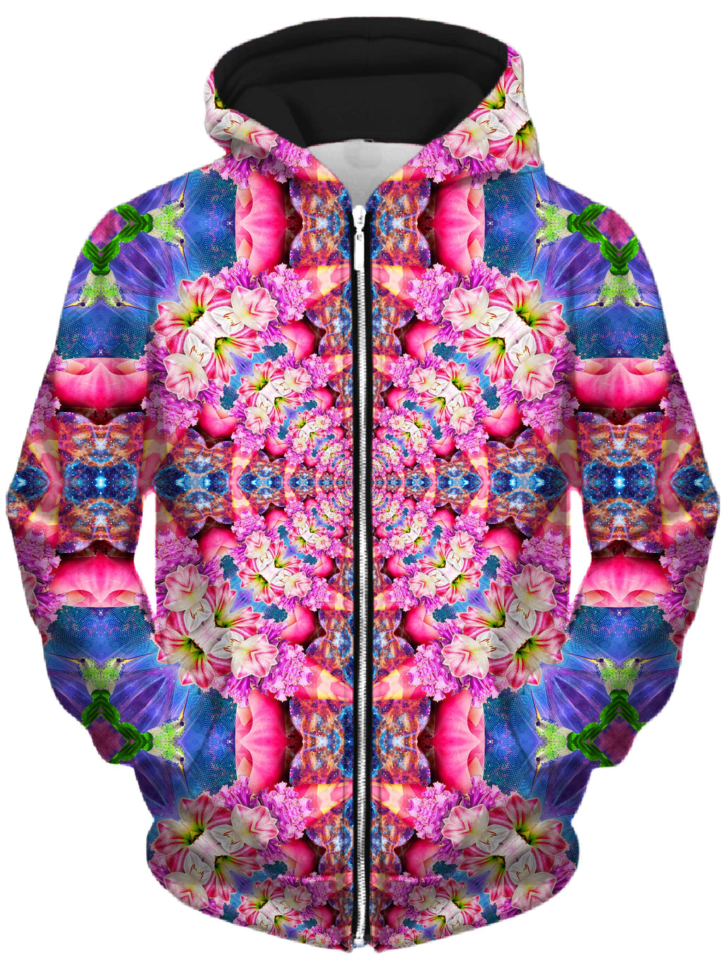 Flourish Unisex Zip-Up Hoodie, Lucid Eye Studios, T6 - Epic Hoodie