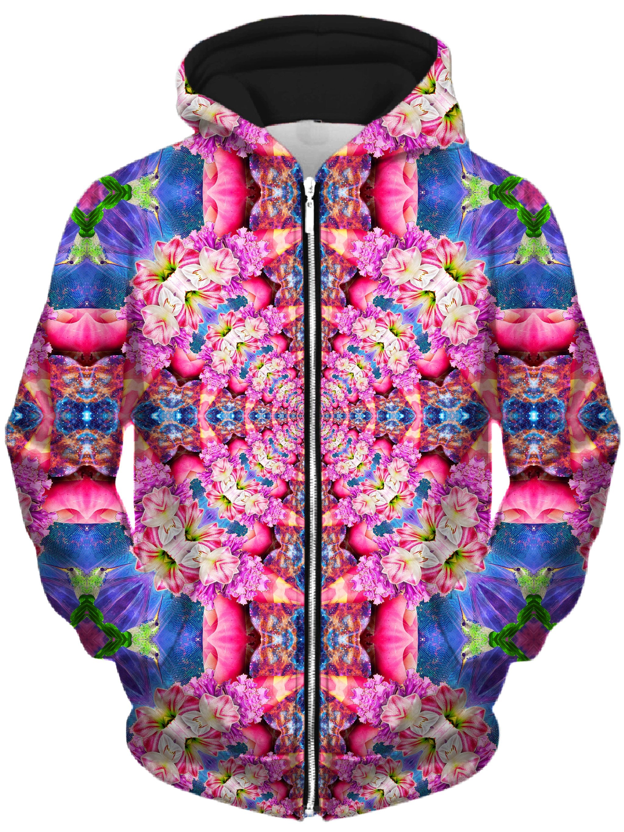 Flourish Unisex Zip-Up Hoodie, Lucid Eye Studios, T6 - Epic Hoodie