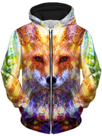 Fox Unisex Zip-Up Hoodie Lucid Eye Studios Epic Hoodie