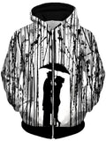 Film Noir Unisex Zip-Up Hoodie, Marc Allante, T6 - Epic Hoodie