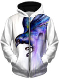 Nevermore Unisex Zip-Up Hoodie, Marc Allante, T6 - Epic Hoodie
