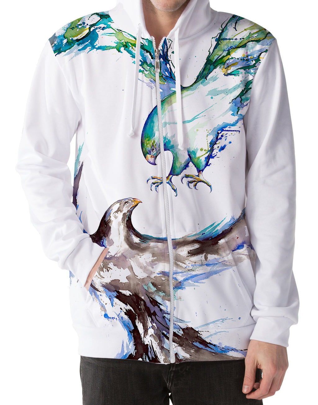 Clash Unisex Zip-Up Hoodie, Marc Allante, T6 - Epic Hoodie
