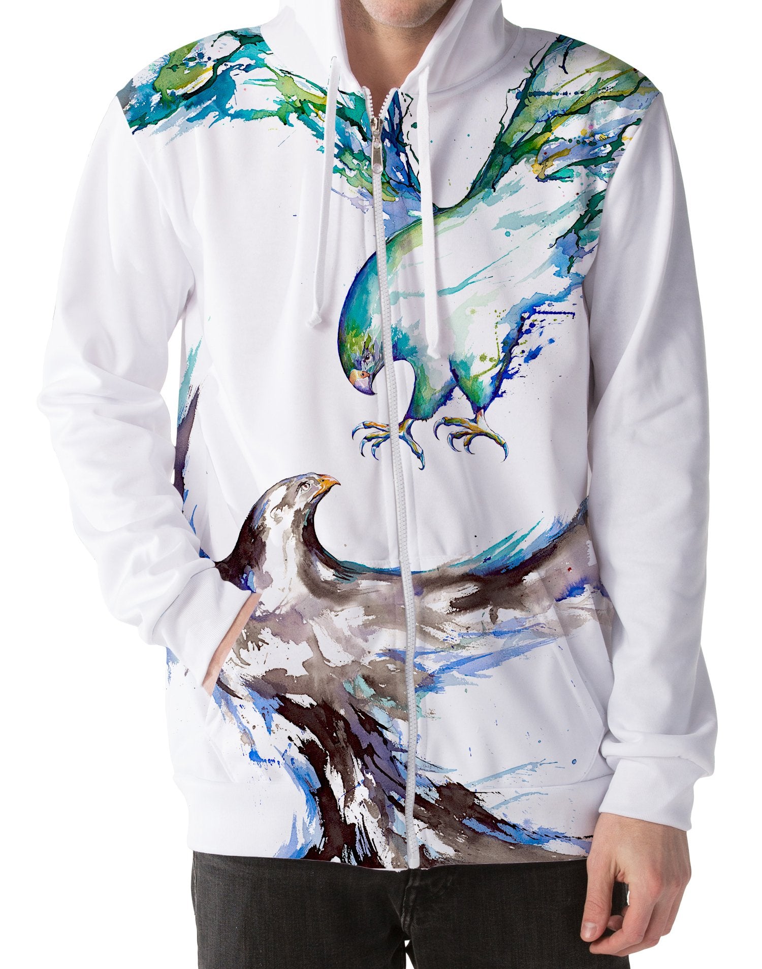 Clash Unisex Zip-Up Hoodie, Marc Allante, T6 - Epic Hoodie