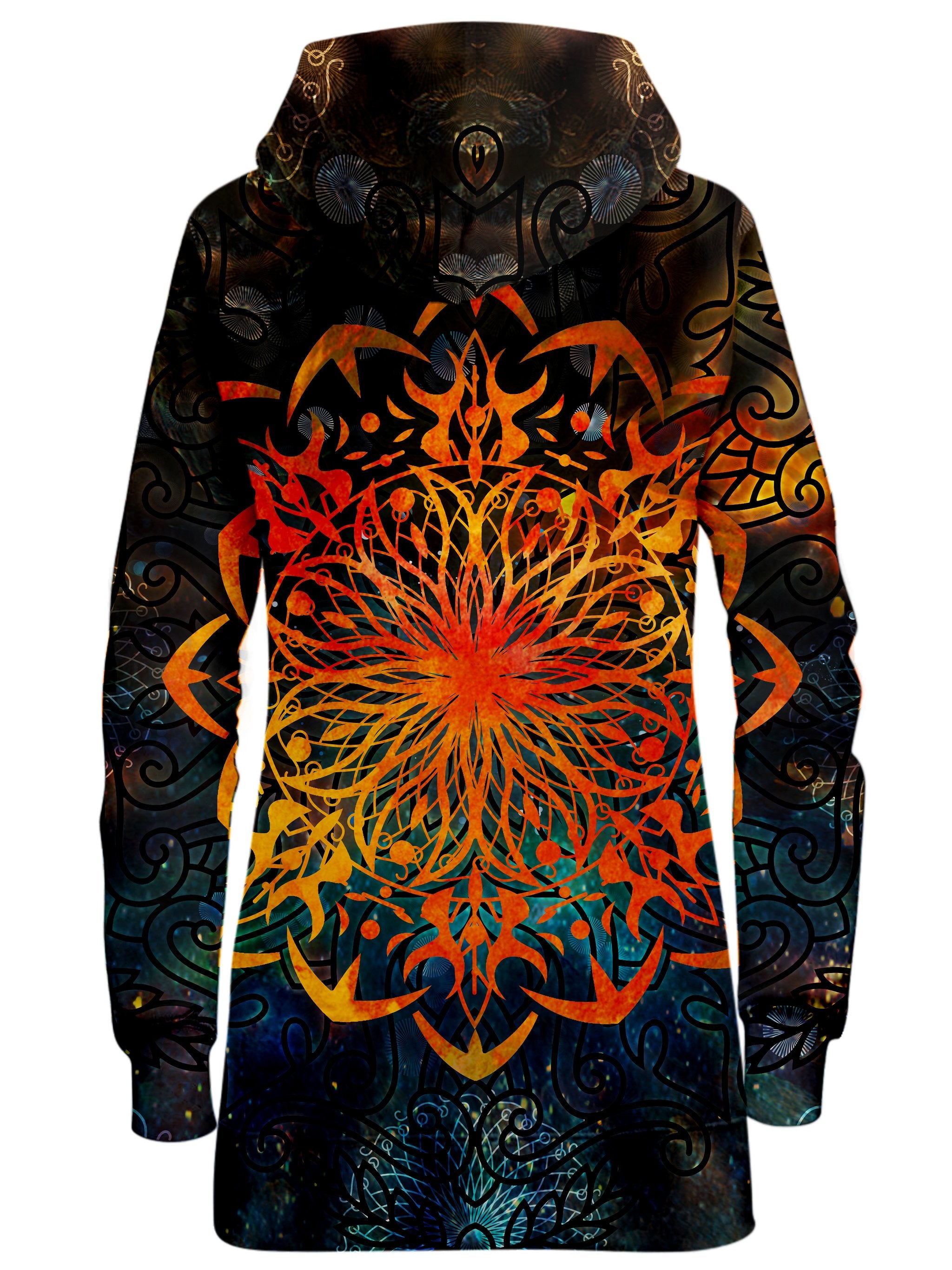 Fire Ornament Hoodie Dress, MCAshe Spiritual Art, T6 - Epic Hoodie
