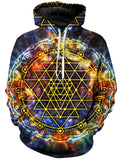 Yantra Mandala Unisex Hoodie, MCAshe Spiritual Art, T6 - Epic Hoodie