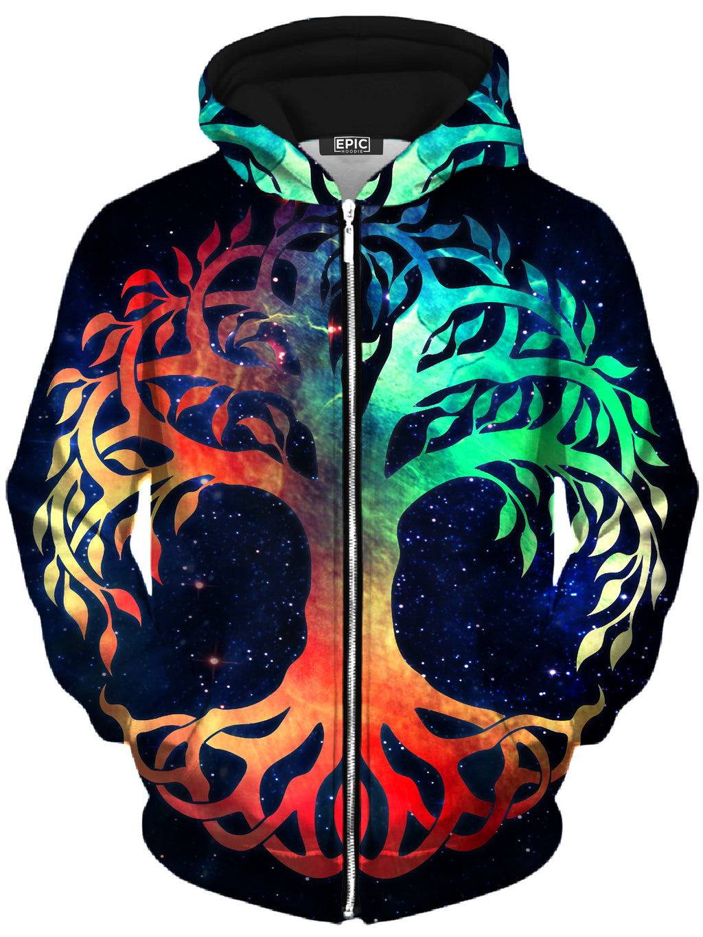 Tree of Life Unisex Zip-Up Hoodie, MCAshe Spiritual Art, T6 - Epic Hoodie