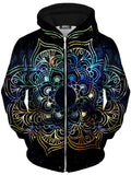 Galaxy Mandala Unisex Zip-Up Hoodie