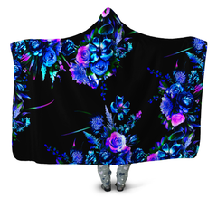Midnight Garden Hooded Blanket