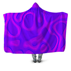 Wild Berry Halftone Hooded Blanket
