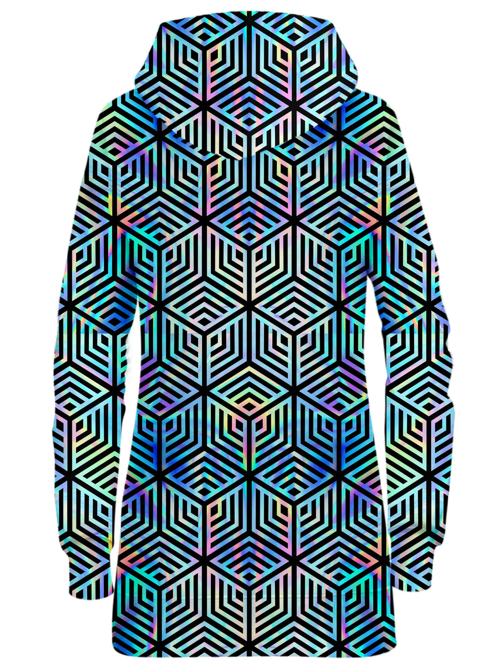 Holographic Hexagon Hoodie Dress Noctum X Truth Epic Hoodie