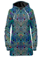 Holographic Hexagon Hoodie Dress Noctum X Truth Epic Hoodie