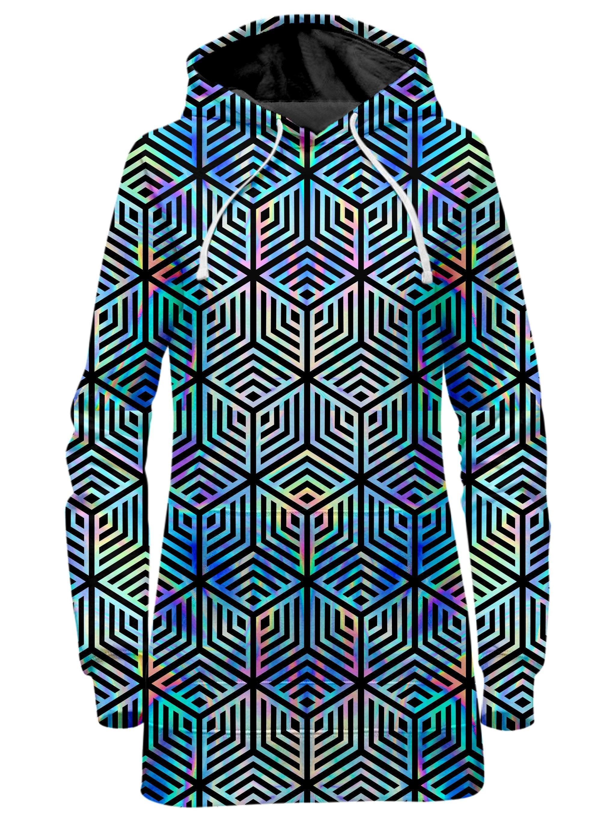 Holographic Hexagon Hoodie Dress Noctum X Truth Epic Hoodie