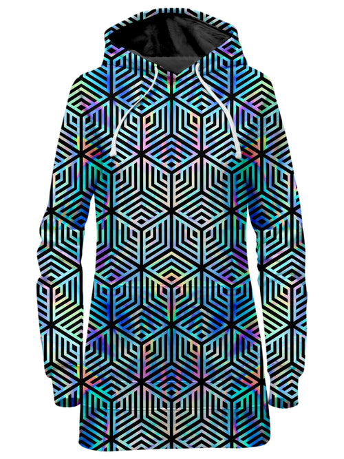 Holographic Hexagon Hoodie Dress Noctum X Truth Epic Hoodie