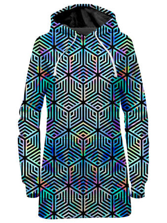 Noctum X Truth - Holographic Hexagon Hoodie Dress