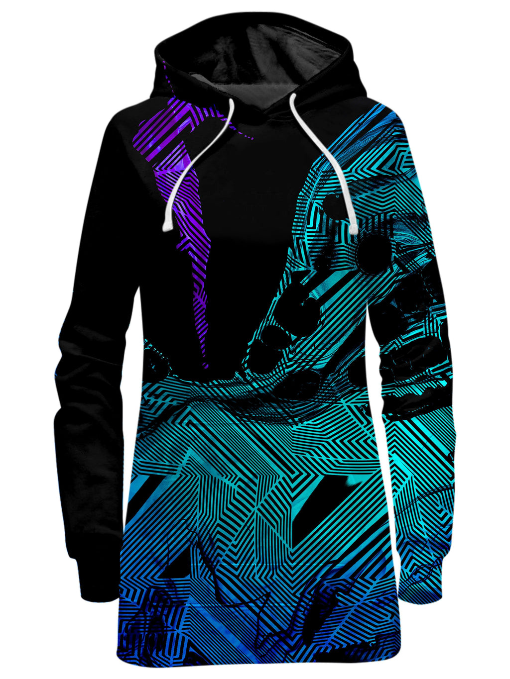 Primordial Flow Purple Hoodie Dress Noctum X Truth Epic Hoodie