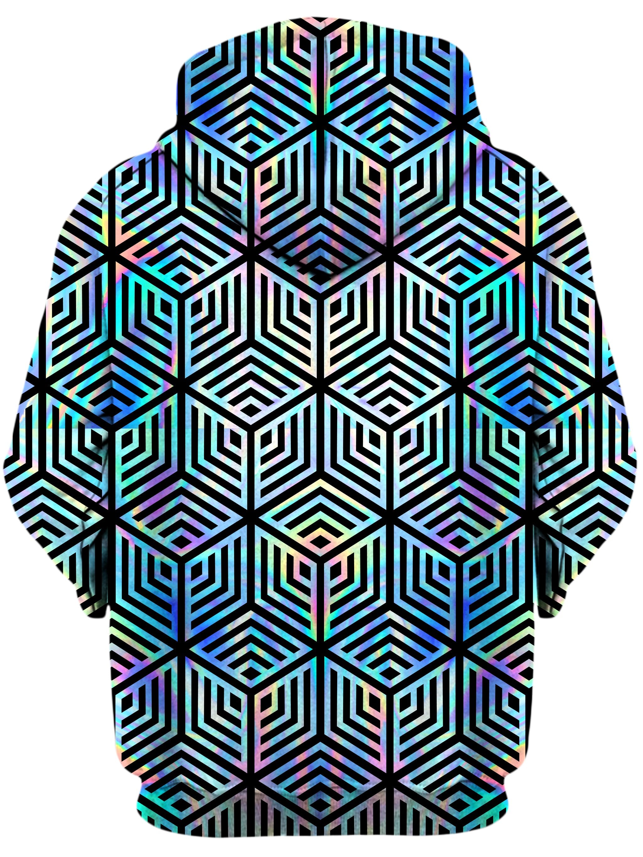 Holographic Hexagon Unisex Zip-Up Hoodie Noctum X Truth Epic Hoodie