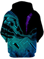 Primordial Flow Purple Unisex Zip-Up Hoodie Noctum X Truth Epic Hoodie