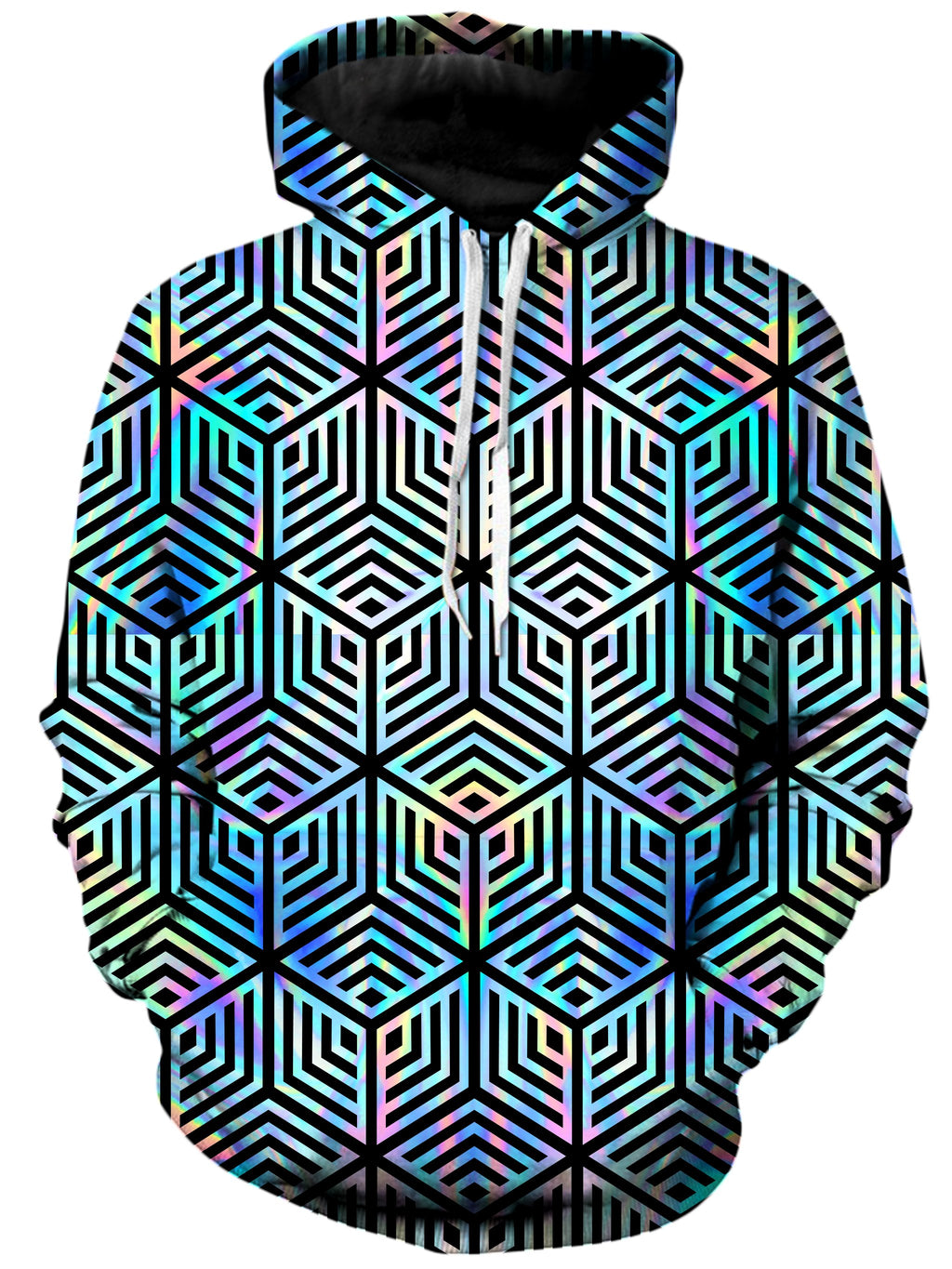 Holographic Hexagon Unisex Hoodie Noctum X Truth Epic Hoodie