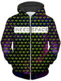 I Need Space Unisex Zip-Up Hoodie Noctum X Truth Epic Hoodie