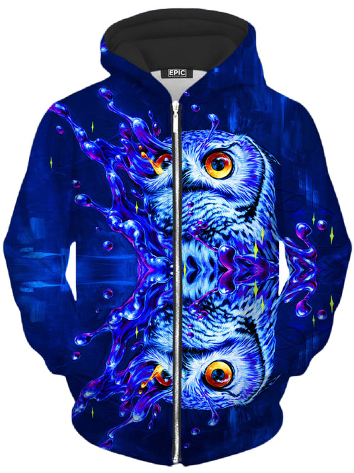 Lucid Owl Unisex Zip-Up Hoodie Noctum X Truth Epic Hoodie
