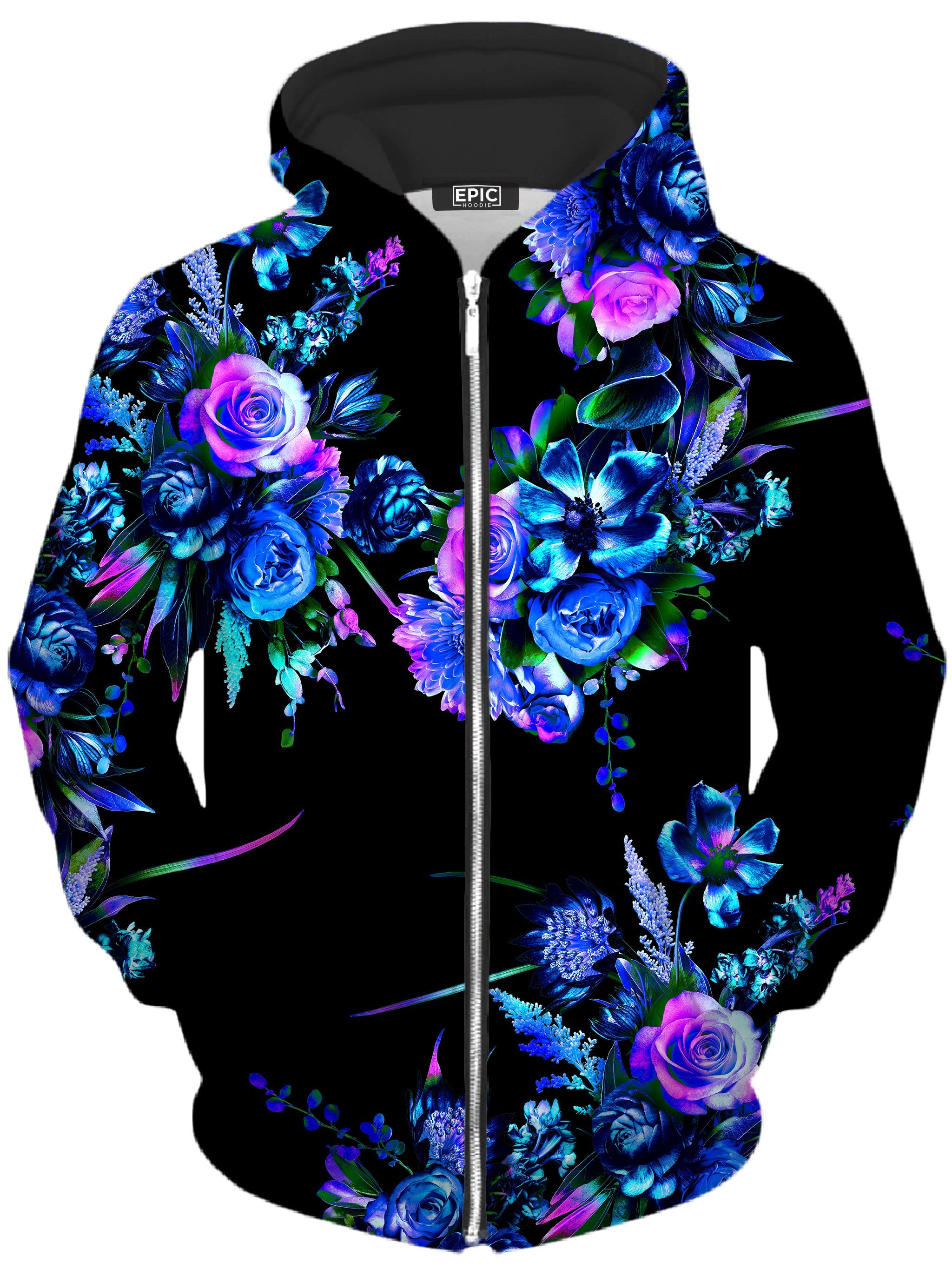 Midnight Garden Unisex Zip-Up Hoodie Noctum X Truth Epic Hoodie