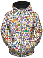 Catch Em All Unisex Zip-Up Hoodie Noctum X Truth Epic Hoodie