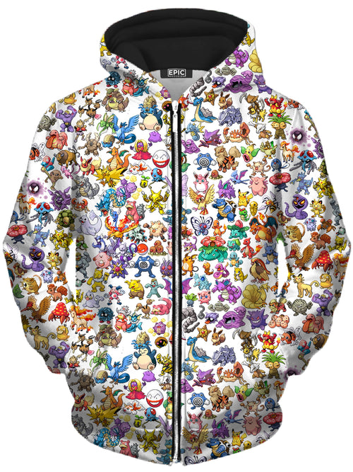 Catch Em All Unisex Zip-Up Hoodie Noctum X Truth Epic Hoodie