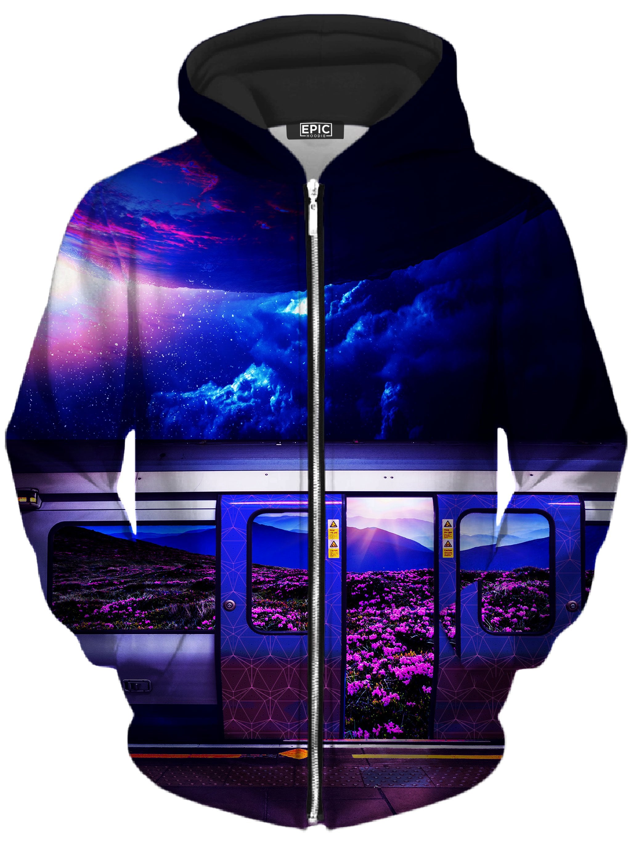 Galactic Express Unisex Zip-Up Hoodie Noctum X Truth Epic Hoodie