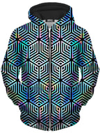 Holographic Hexagon Unisex Zip-Up Hoodie Noctum X Truth Epic Hoodie