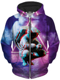 Space Boy Unisex Zip-Up Hoodie Noctum X Truth Epic Hoodie