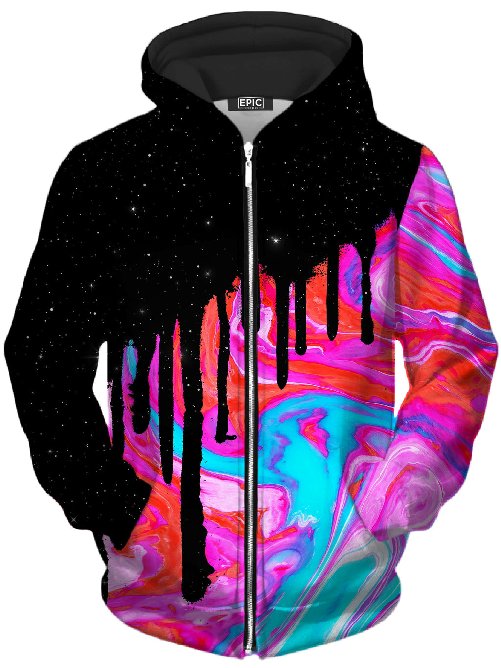 Star Drip Unisex Zip-Up Hoodie Noctum X Truth Epic Hoodie