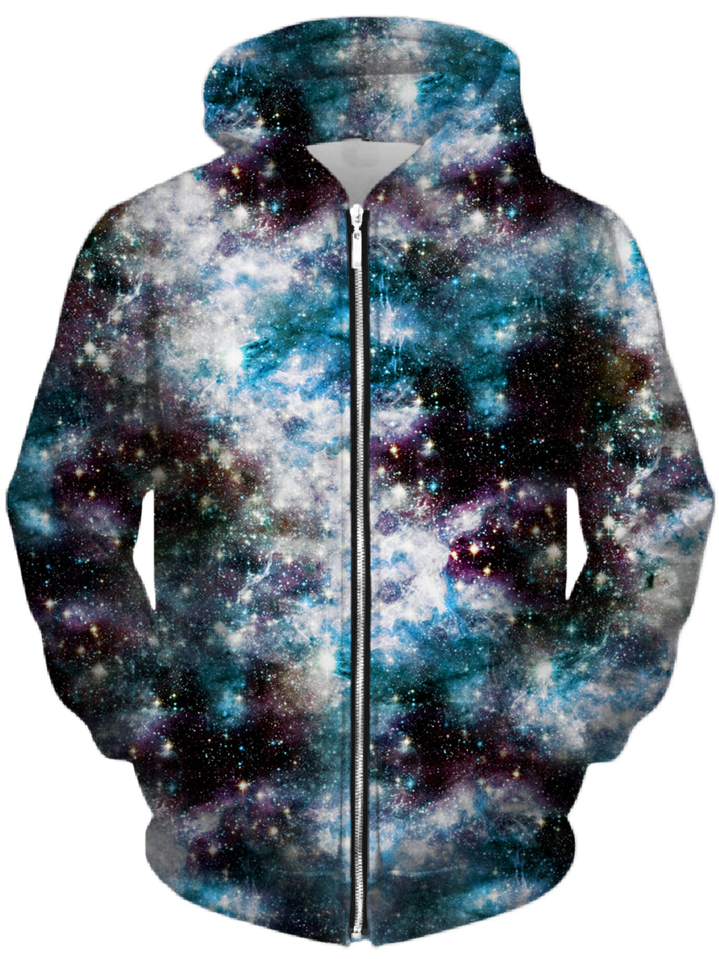 Party God Galaxy Unisex Zip-Up Hoodie, Set 4 Lyfe, T6 - Epic Hoodie