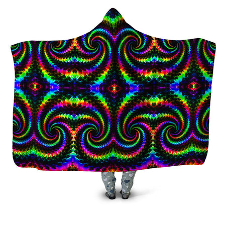 Psychedelic Pourhouse - Fractaled Vision Hooded Blanket