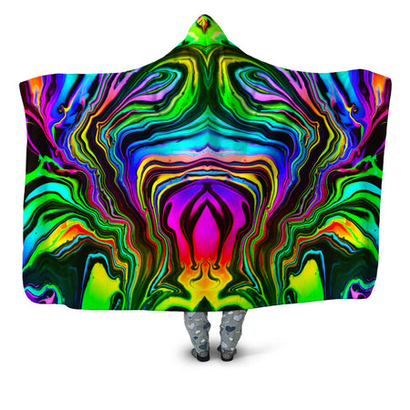 Psychedelic Pourhouse - Rainbow Rift Hooded Blanket
