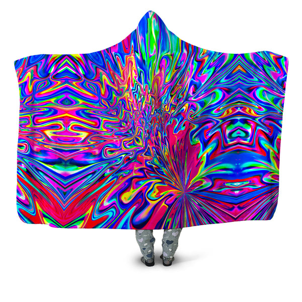 Psychedelic Pourhouse - Sonic Blooming Hooded Blanket